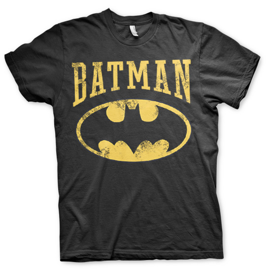 Pánské triko s potiskem Vintage Batman T-Shirt (Black) L