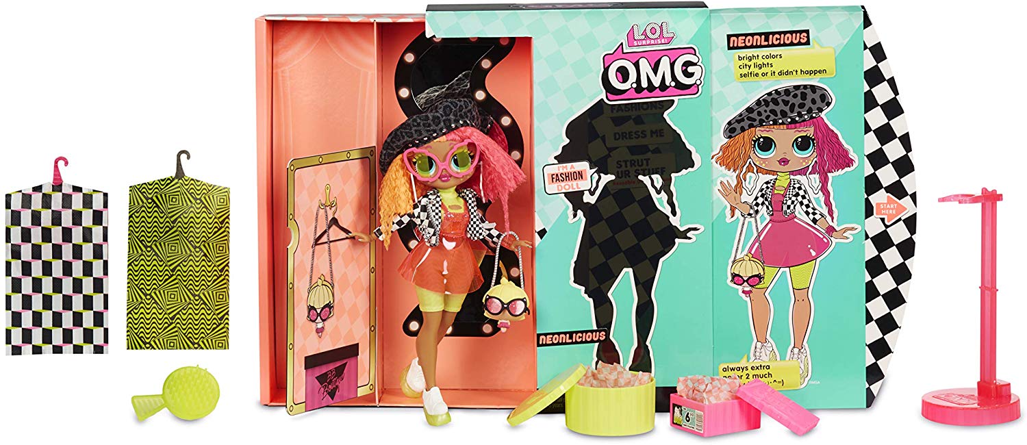 MGA L.O.L. Surprise! Velká ségra O.M.G Neonlicious panenka 25 cm