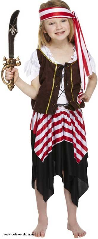 Henbrand dětský karnevalový kostým Pirátka 4-6 let