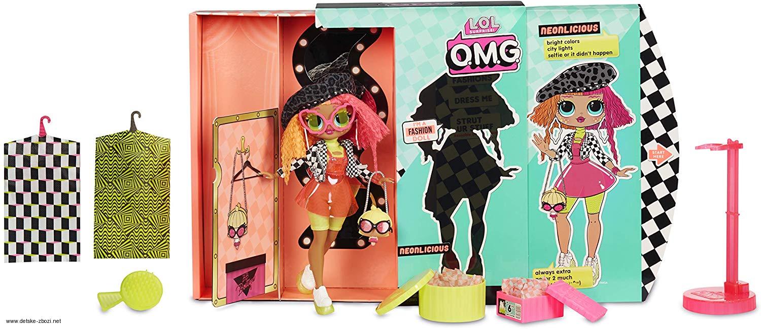 MGA L.O.L. Surprise! Velká ségra O.M.G Neonlicious panenka 25 cm